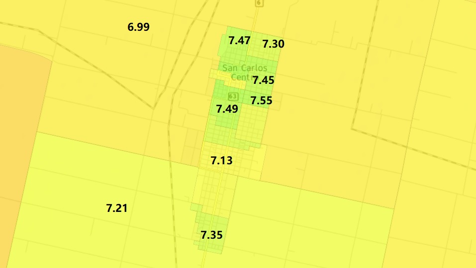 MAPA ICV SAN CARLOS CENTRO