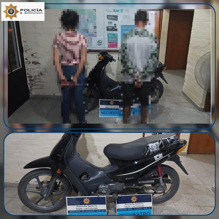 aprehendidos y moto puentes prensa