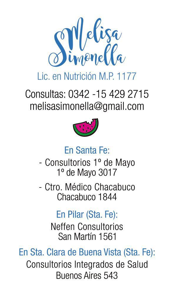 melisa todas las localidades