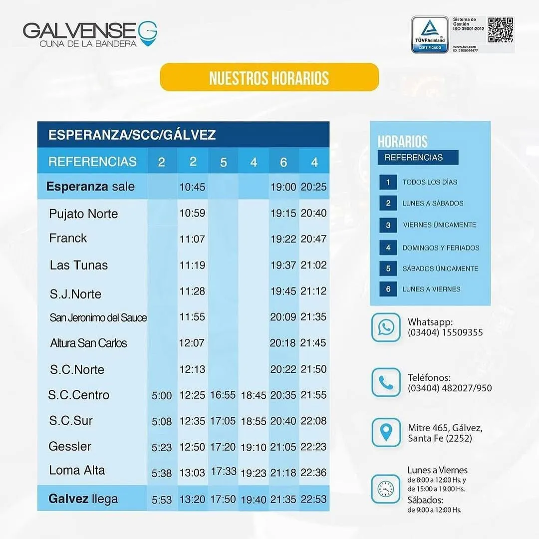 Les compartimos los horarios de nuestro servicio de transporte.Recordá comprar tu boleto directo con anti...ae lunes a viernes 8-00 a 12-00 y de 15-00 a 19-00 hs o sábados de 9-00 a 12-00 hs. nuestro WhatsApp- 3404-509355 nues (6)